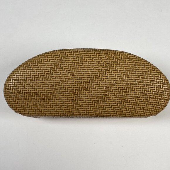 Maui Jim Sunglasses Large Clam Shell Hard Case Basket Weave Bamboo Print - Picture 4 of 6